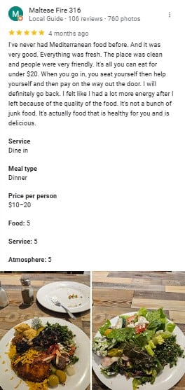 Dimassi's Mediterranean Buffet Instagram
