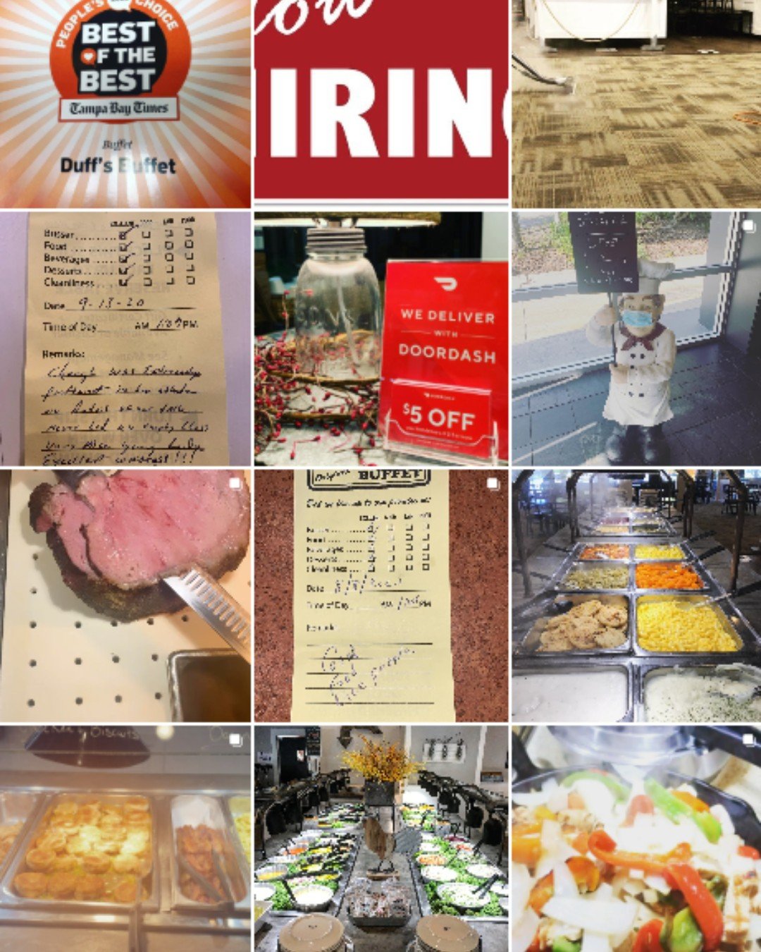 Duff's Buffet Instagram