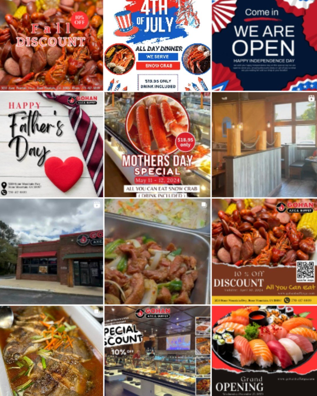 Gohan Buffet Instagram