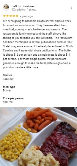 Grandma Hoyt's Country Buffet & Catering Instagram