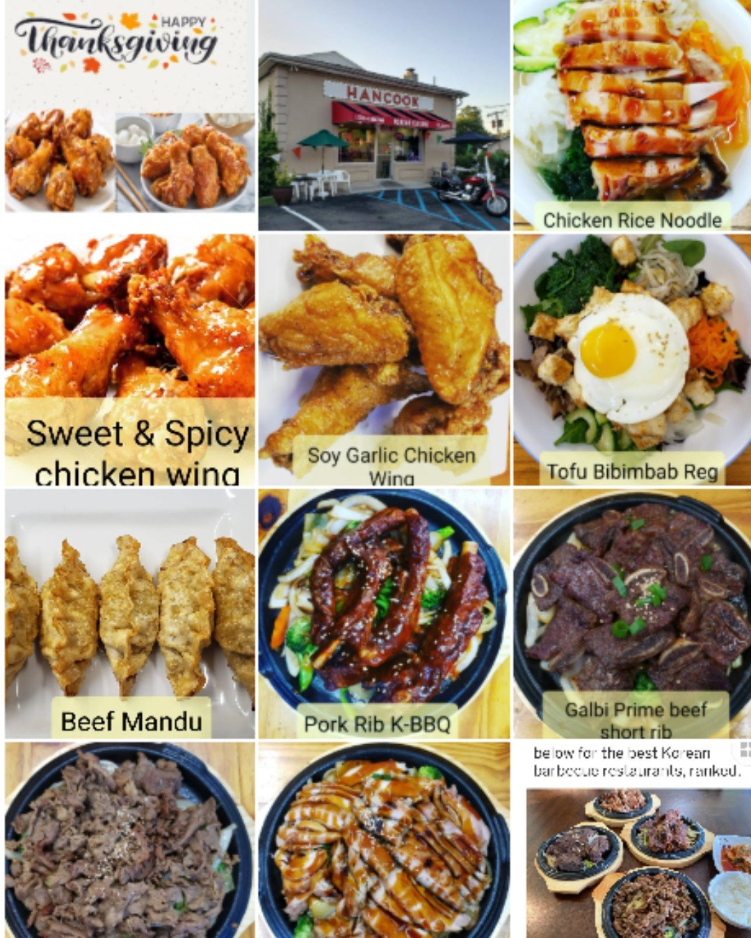 HANCOOK K-BBQ & TOFU SOUP Instagram