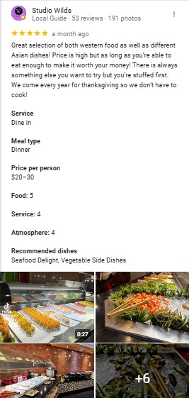 Ichiban Seafood Buffet Instagram