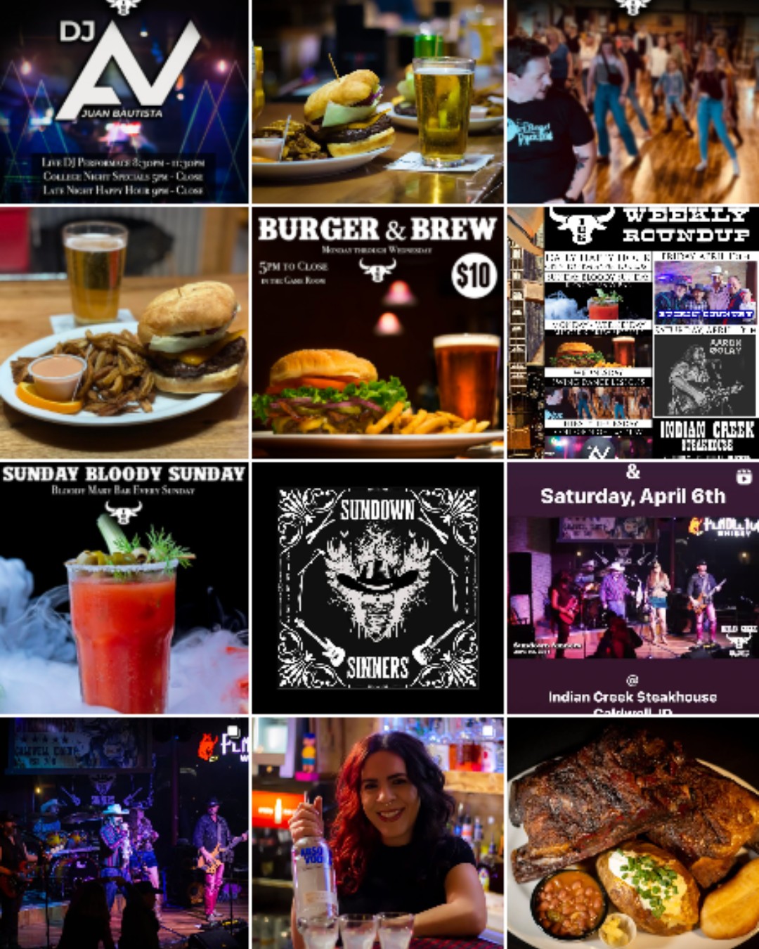 Indian Creek Steakhouse Instagram