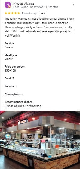 King Buffet Instagram