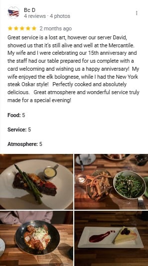 Mercantile Steak Instagram