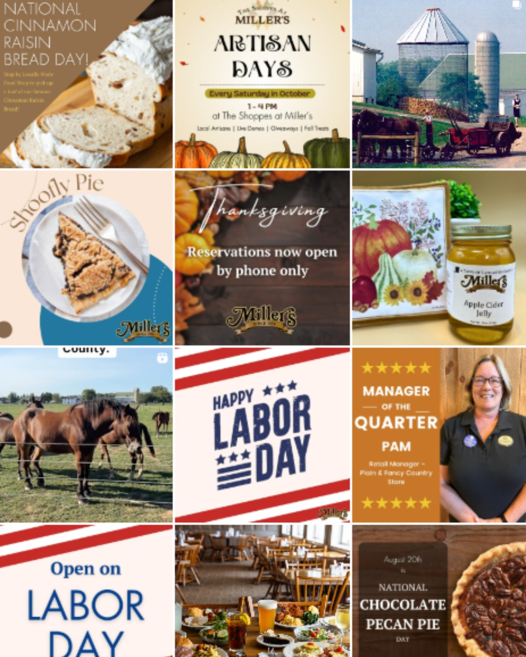 Miller's Smorgasbord Restaurant Instagram