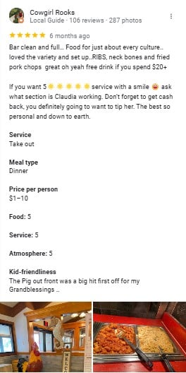 Old Tyme Grill & Buffet Instagram