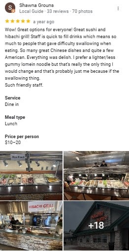Paradise Buffet Instagram