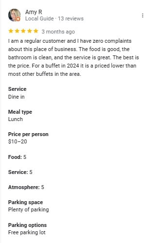 Royal Buffet Instagram