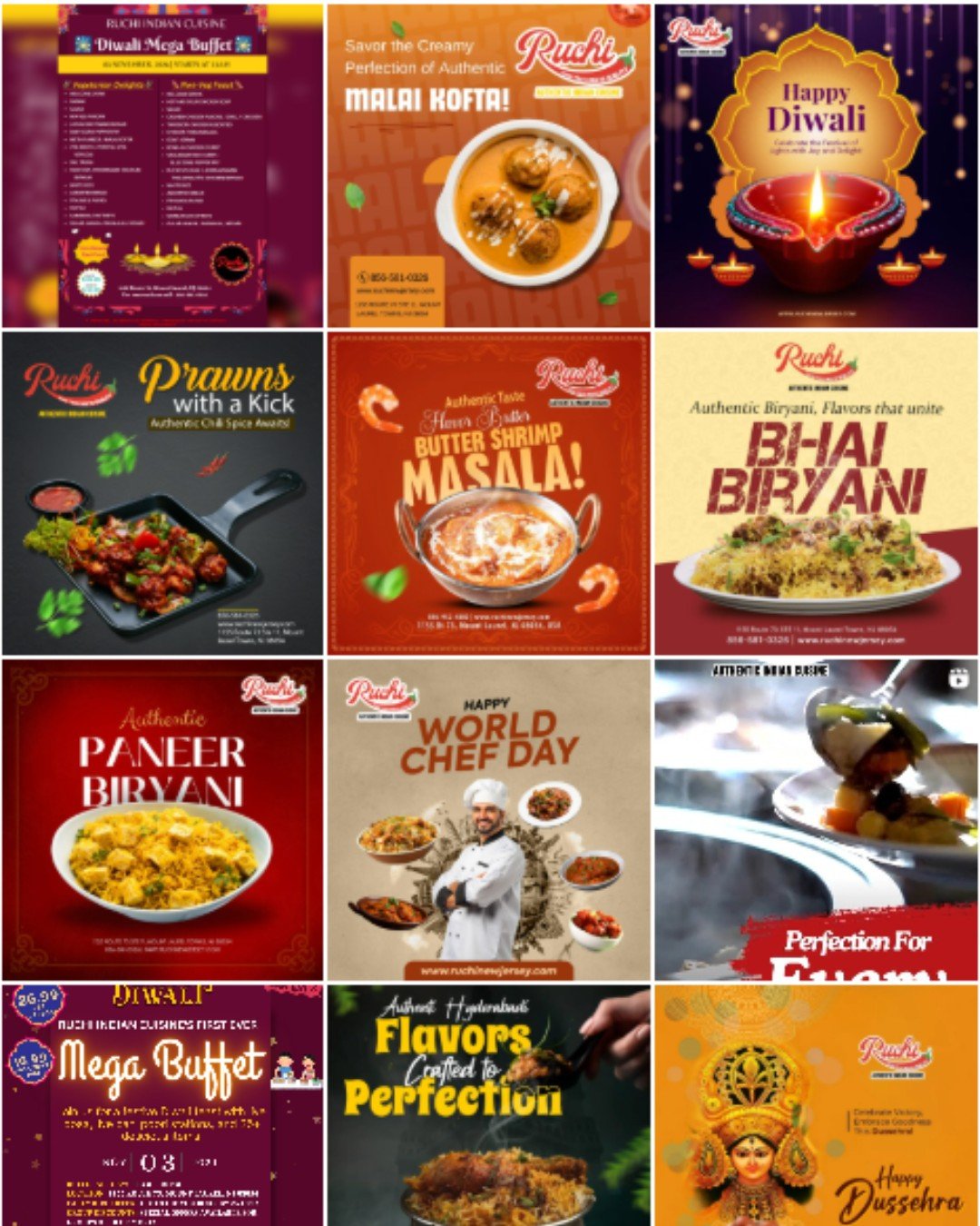 Ruchi Indian Cuisine Instagram 