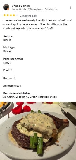 Ruth's Chris Steak House Instagram