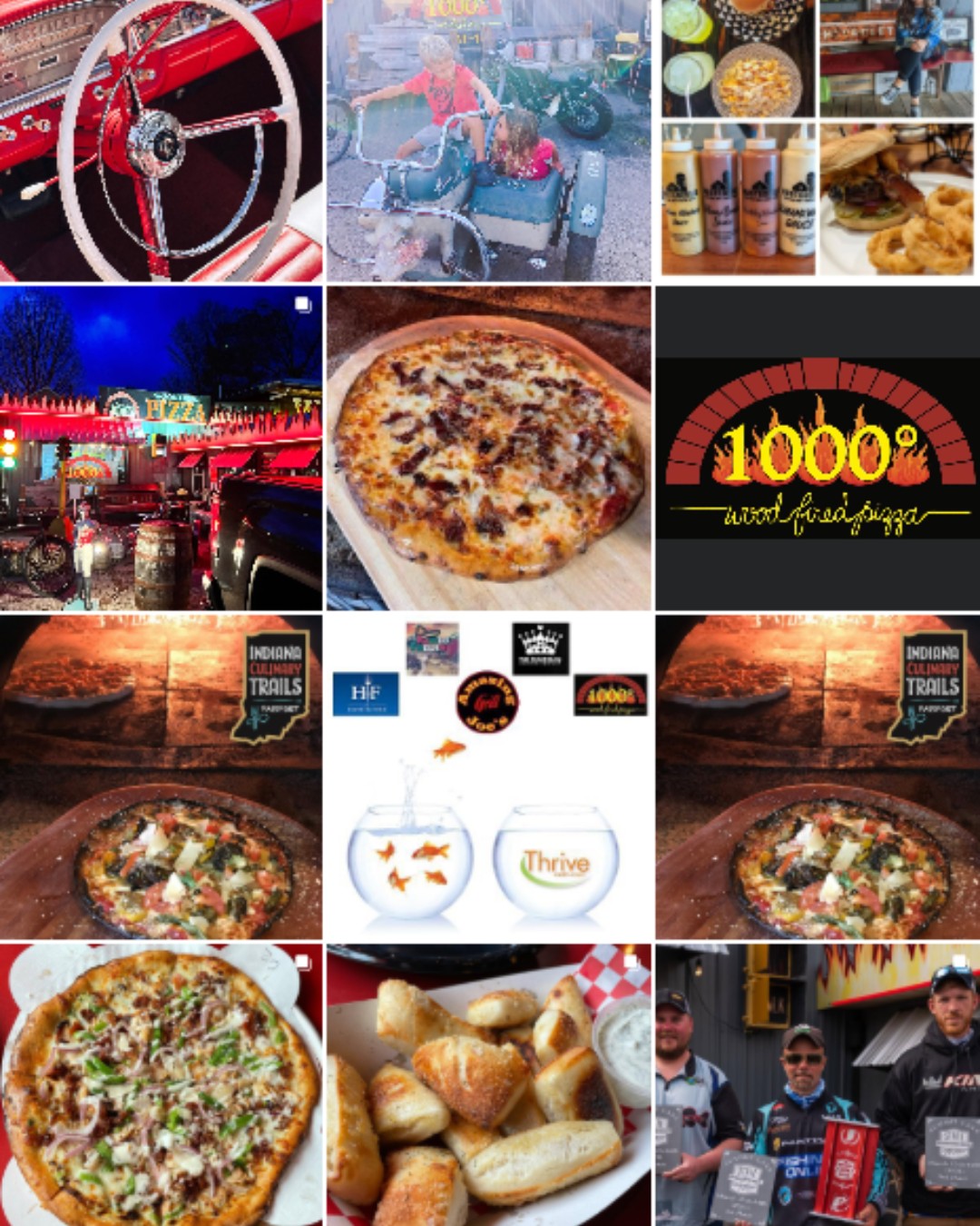 1000° Wood Fired Pizza Instagram