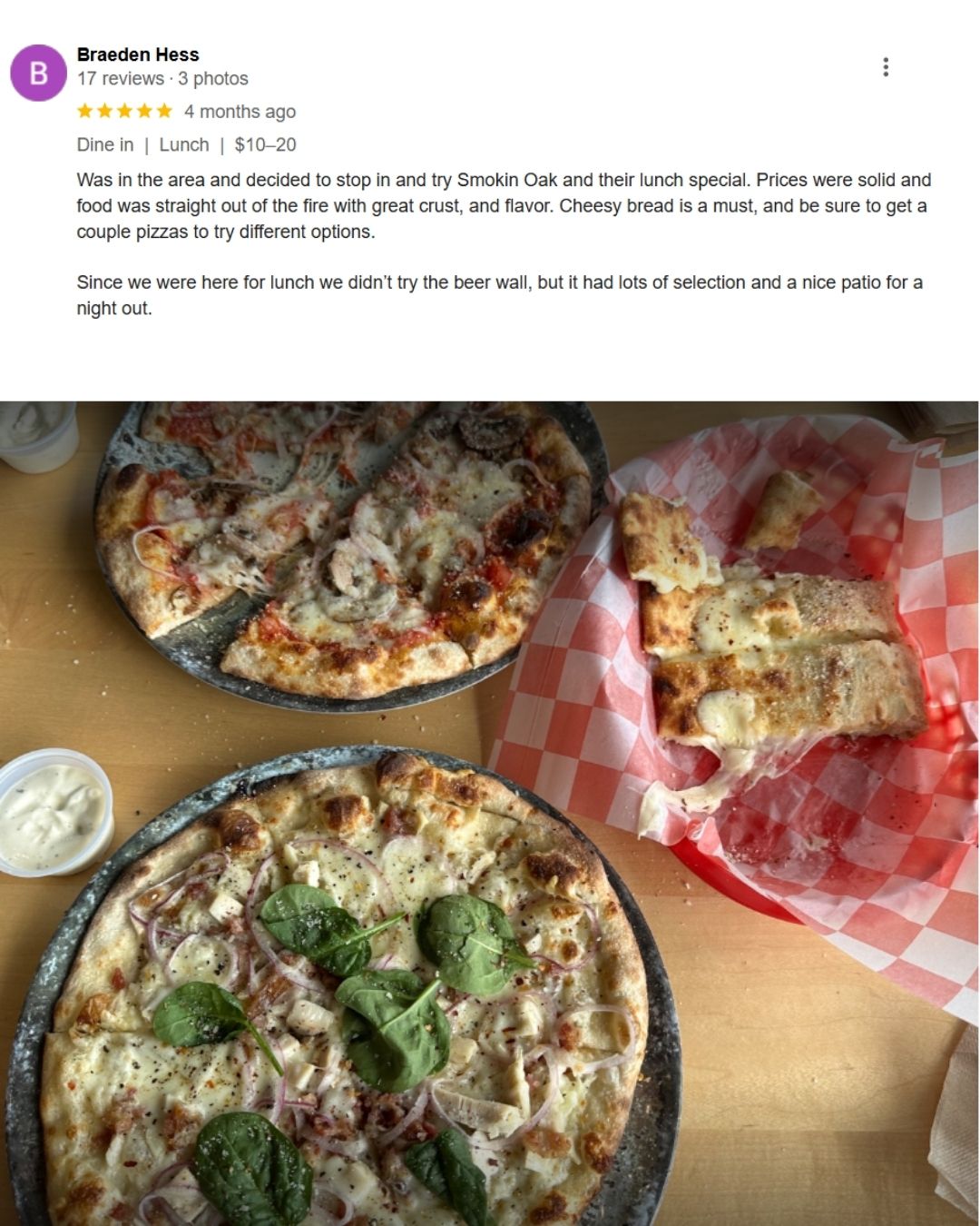 AR Smokin' Oak Wood-Fired Pizza and Taproom