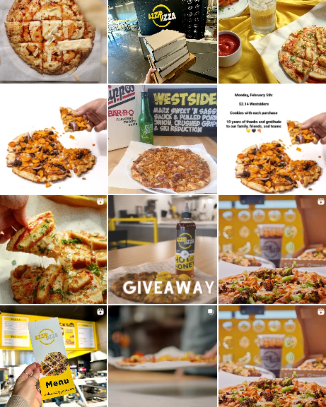 Azzip Pizza Instagram