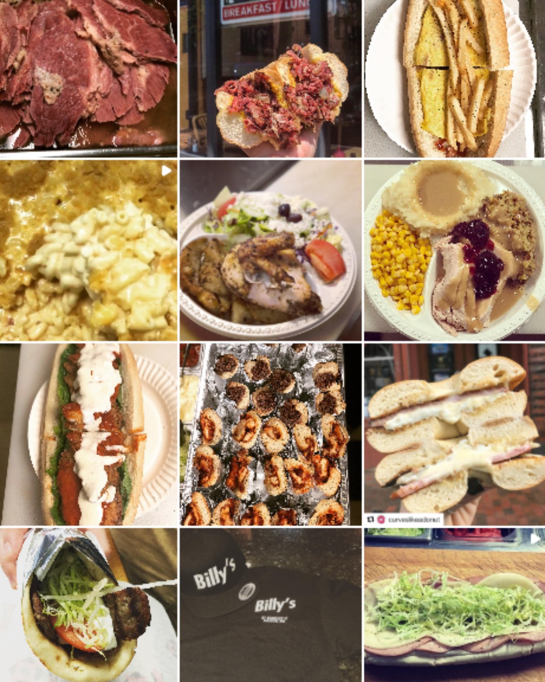 Billy's Sub Shop Instagram