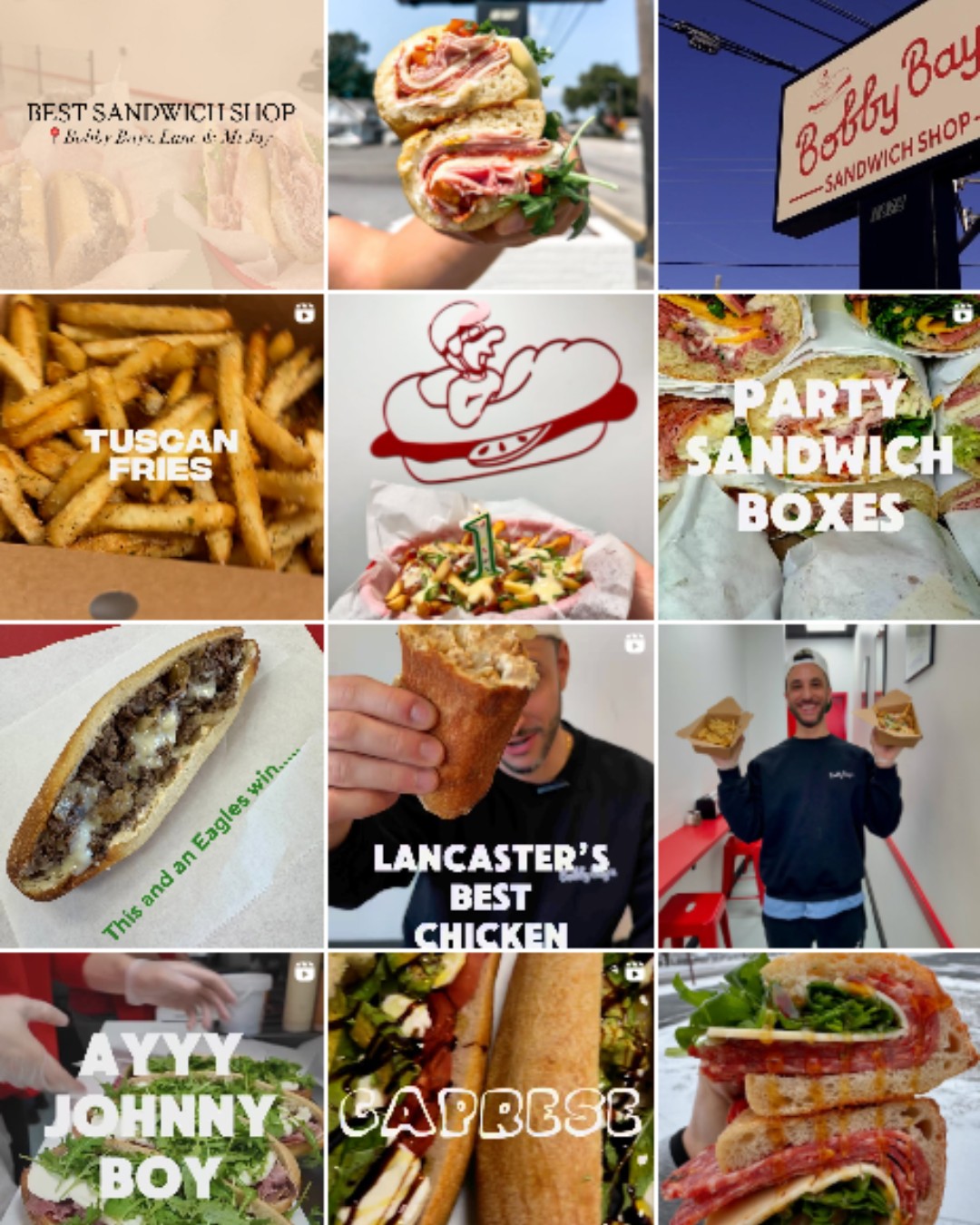 Bobby Bay's Sandwich Shop Instagram