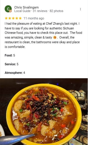 Chef Zhang Instagram