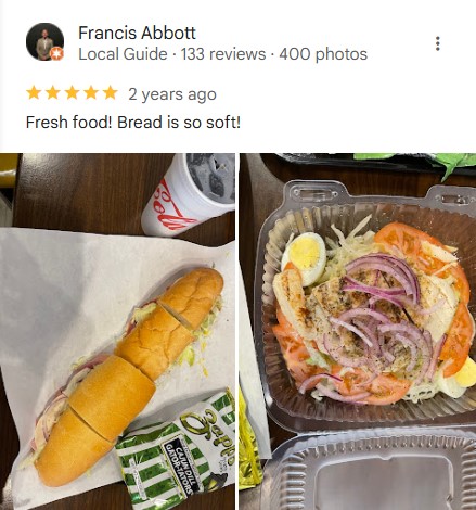 Faye's Subs and Salads Instagram