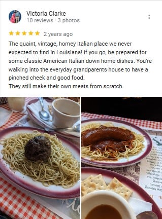 Geno's Italian Restaurant Instagram