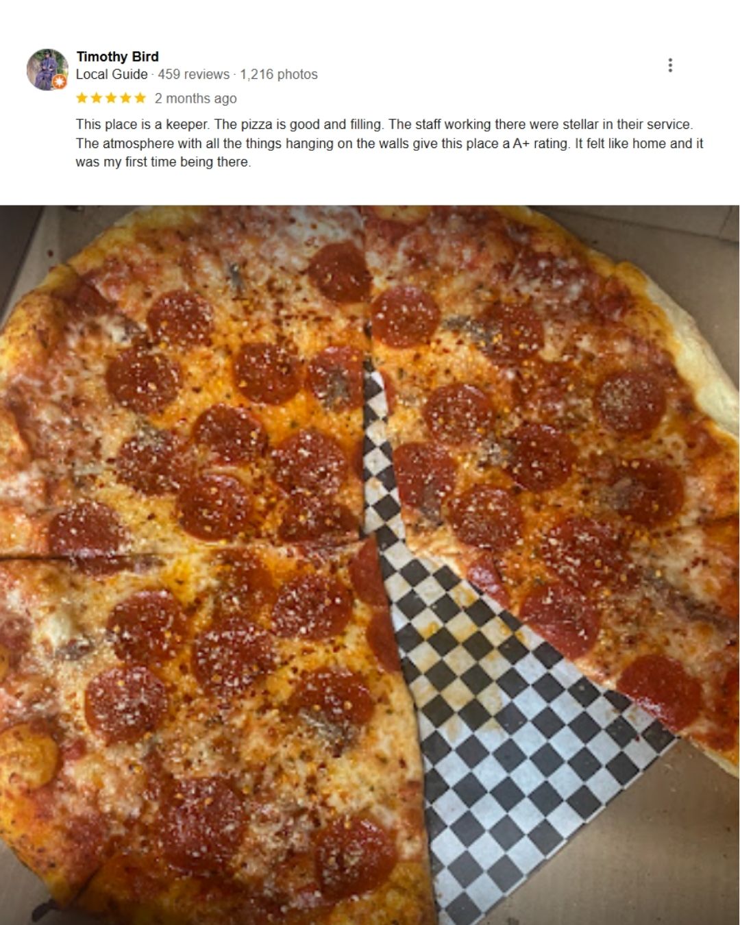 ID Guido's original NY Style pizzeria downtown