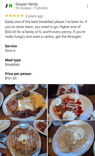 Old West Cafe Instagram