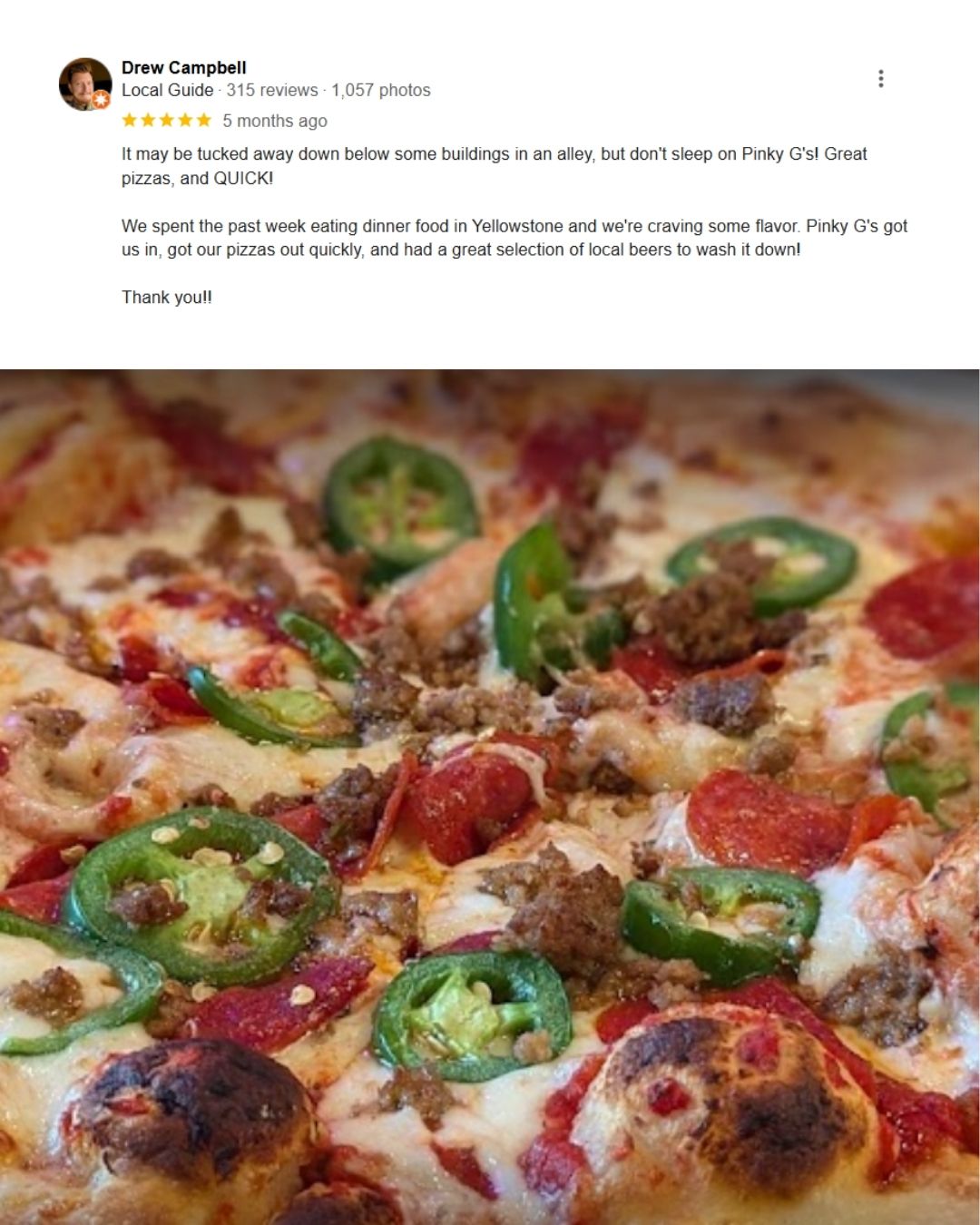 Pinky G's Pizzeria- Jackson Hole, WY