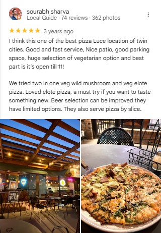 Pizza Lucé Uptown Instagram