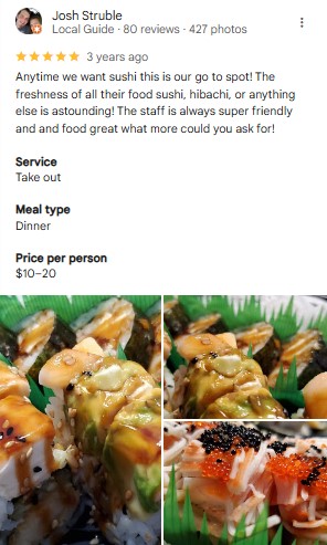 Royal Sushi Grill & Thai (Edgewater) Instagram
