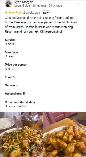 Szechuan Chinese Restaurant Instagram