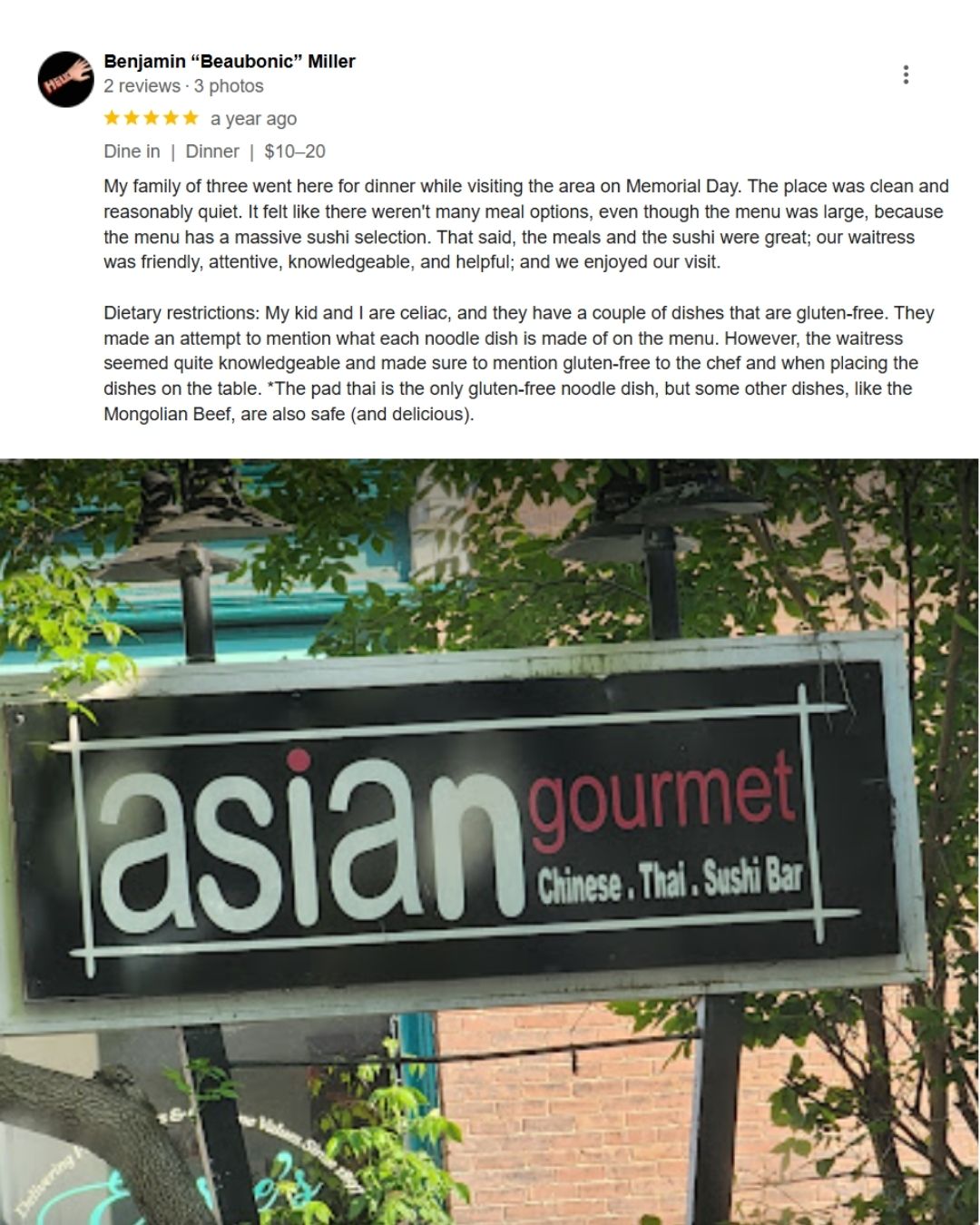 VT Asian Gourmet