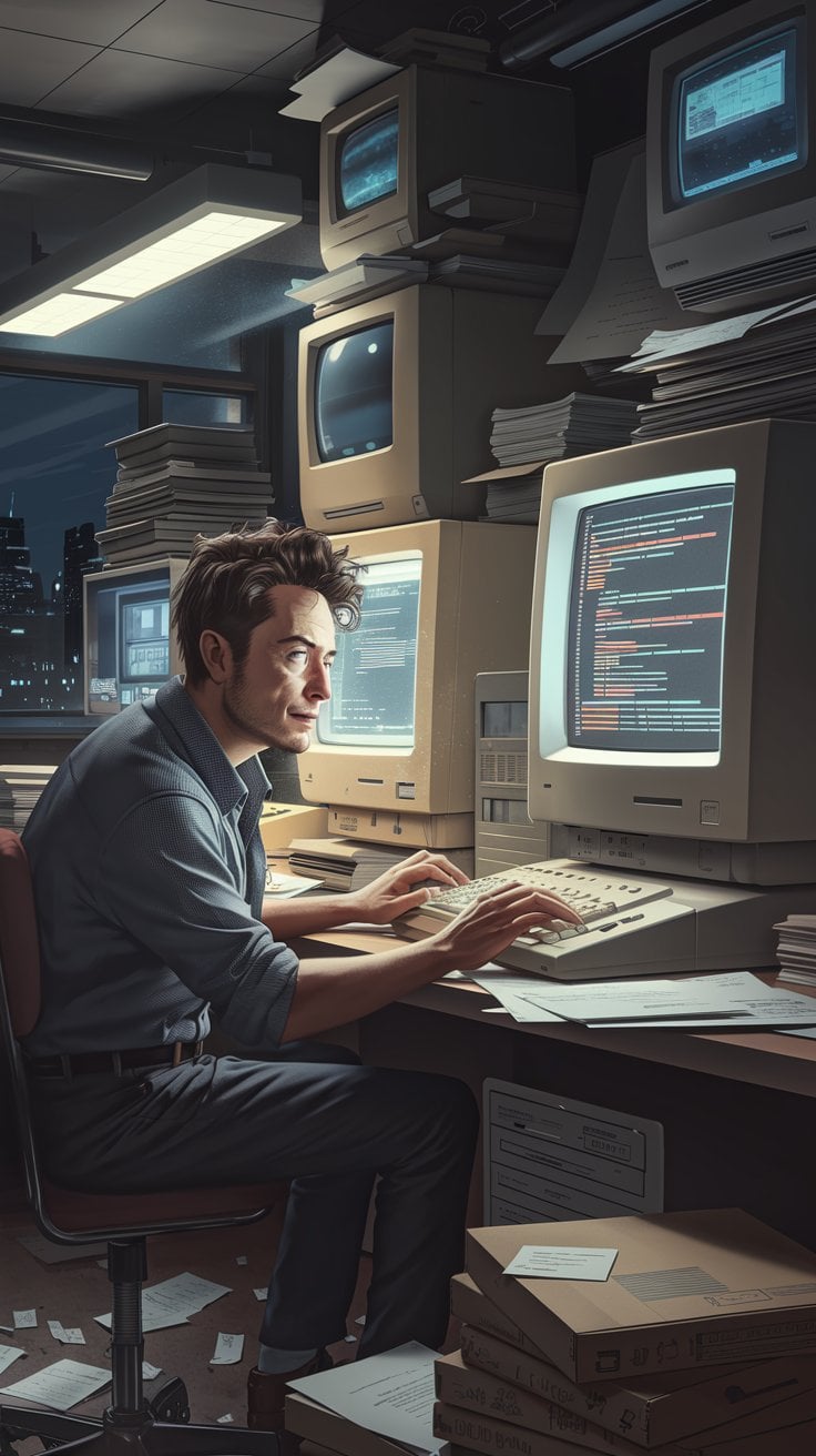 elon musk illustration 