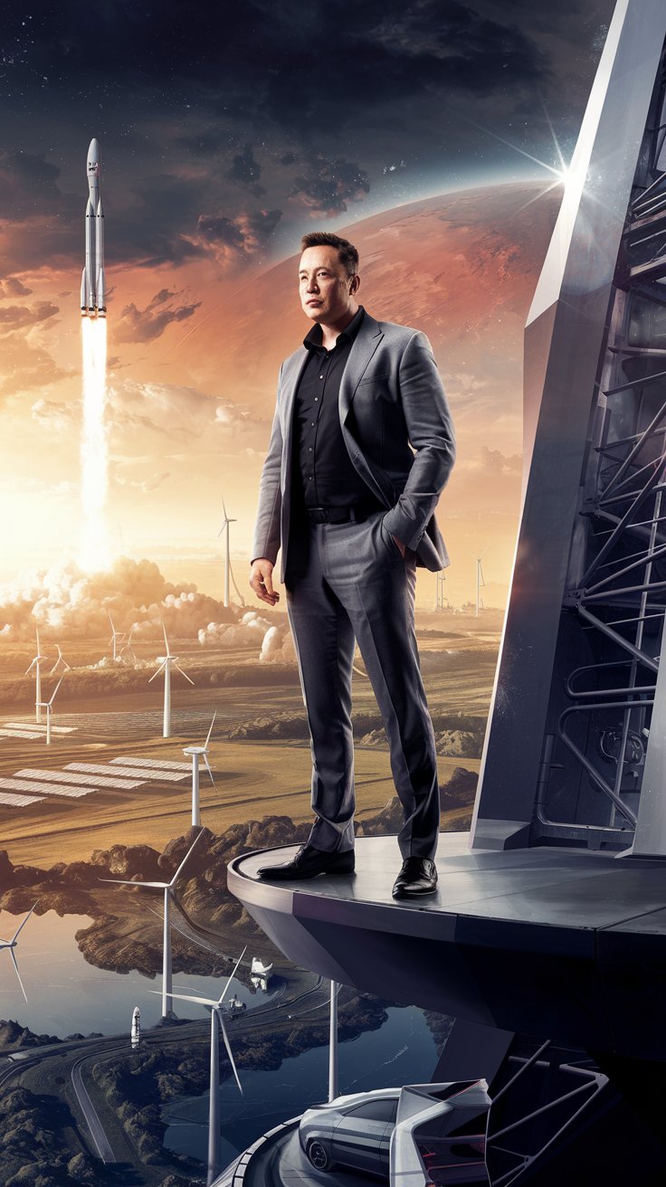 elon musk illustration