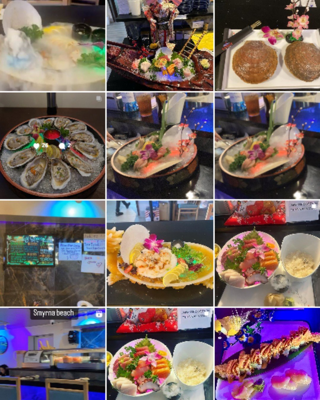 osaka sushi &hibachi Instagram