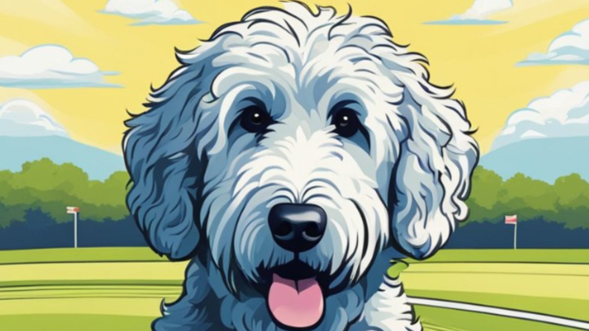 Goldendoodles outdoors