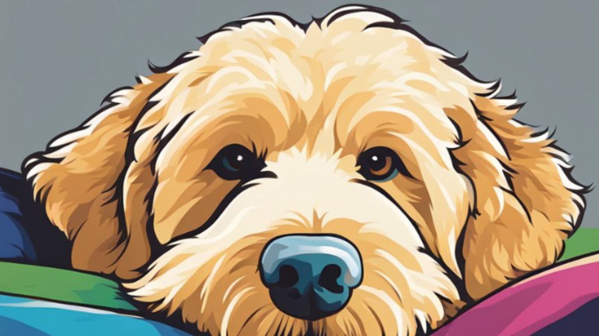 Goldendoodles rainbow