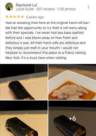 KazuNori The Original Hand Roll Bar Instagram
