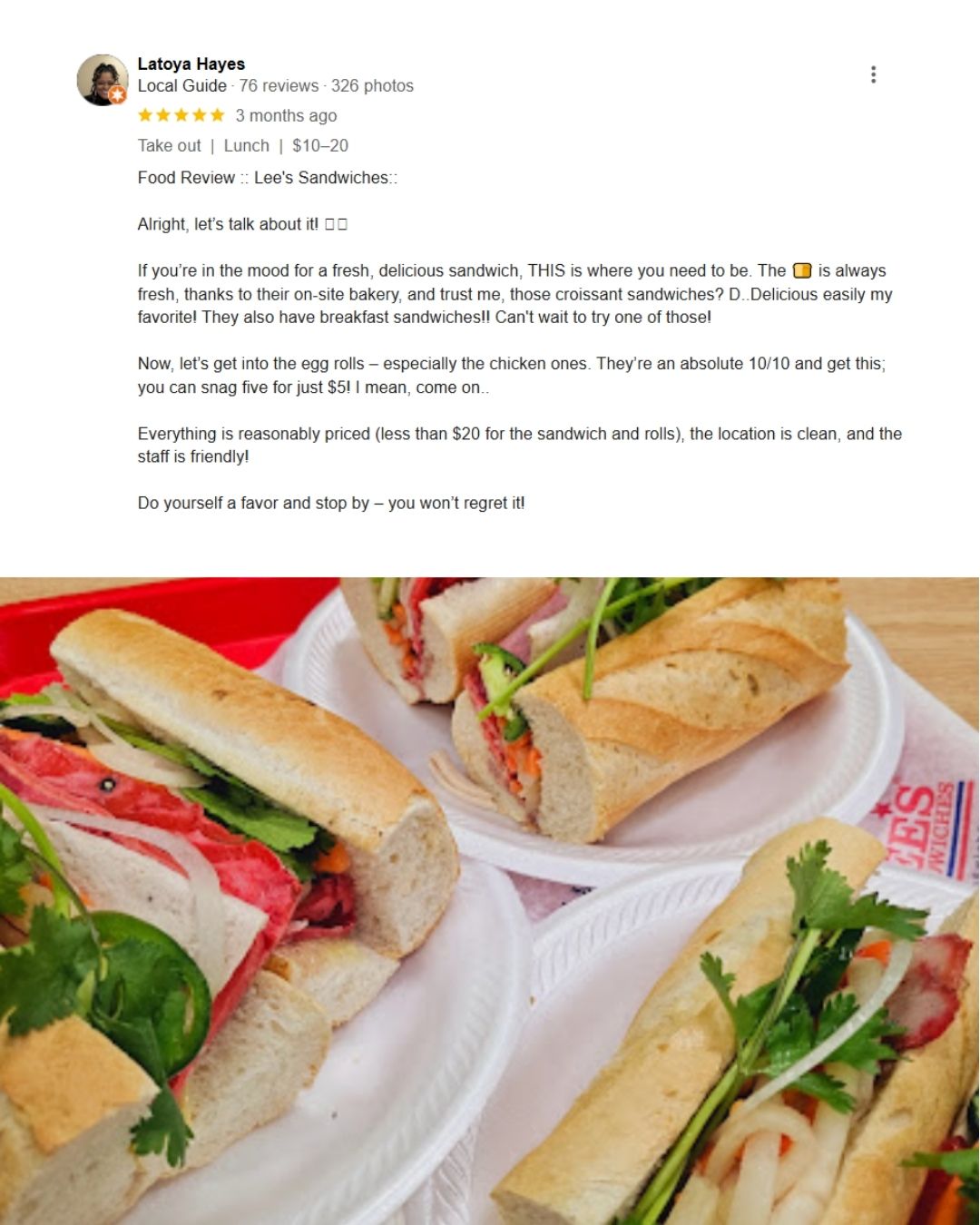 Lee's Sandwiches