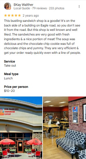 San Francisco Sourdough Eatery Instagram