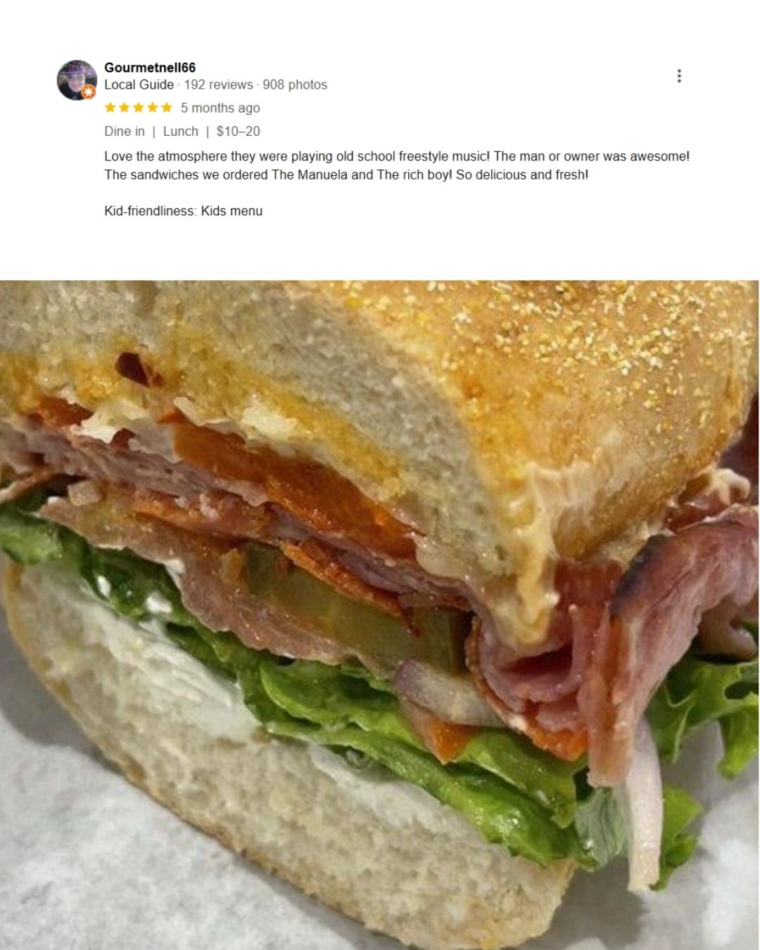 TUPS Sandwiches