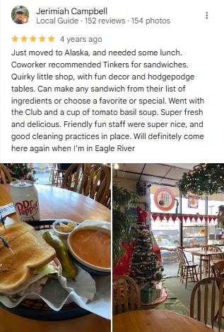 Tinker's Rainforest Deli Instagram