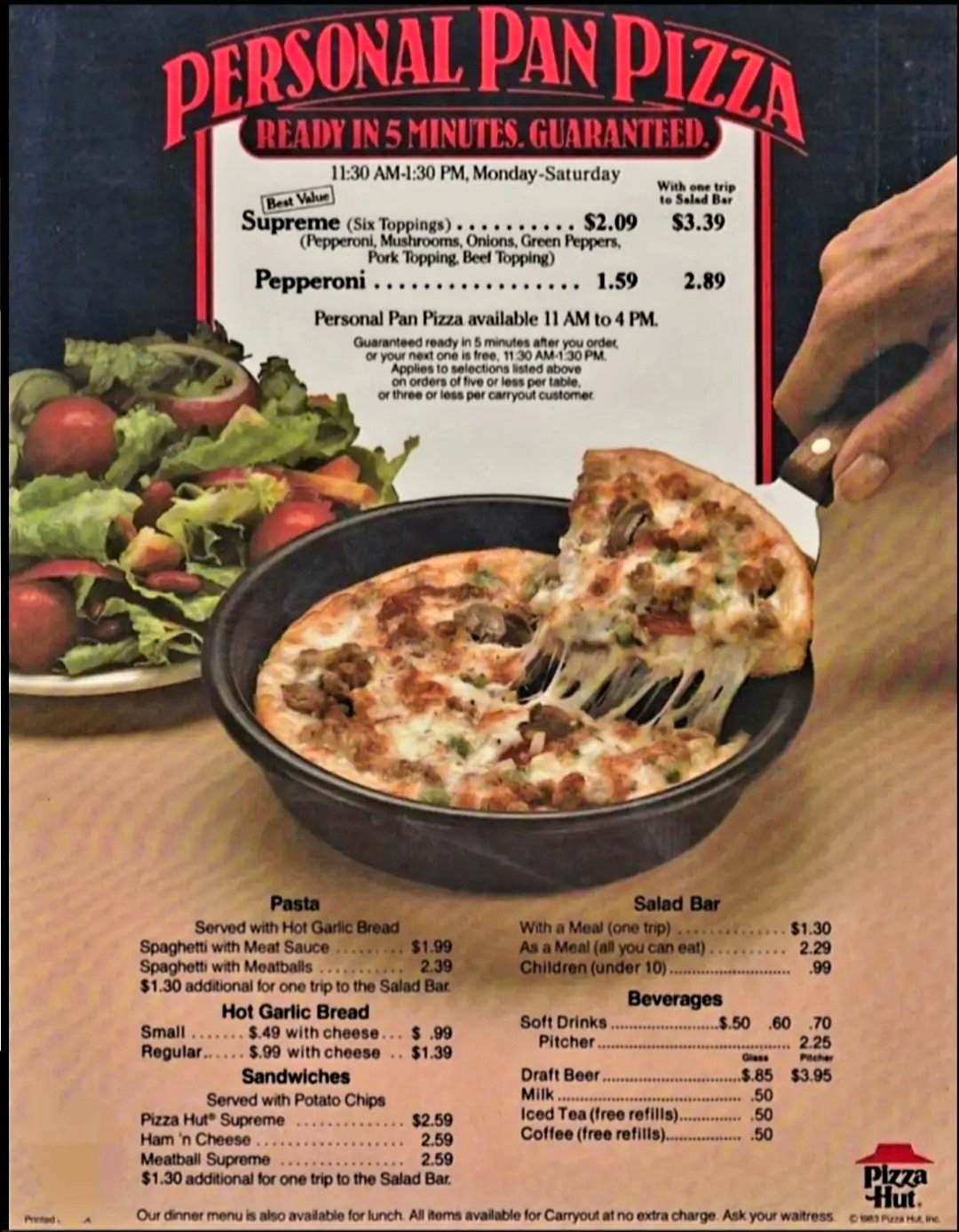 pizza hut 80s
