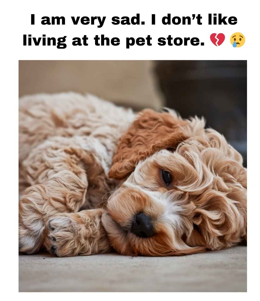 sad dog