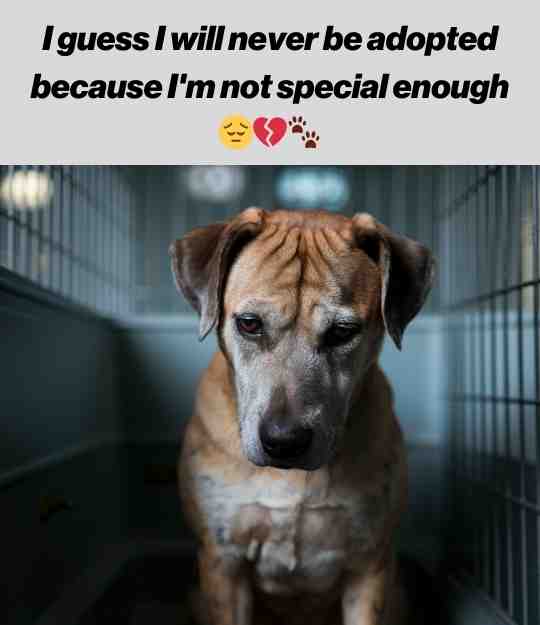 dog not adopted for not being special enough