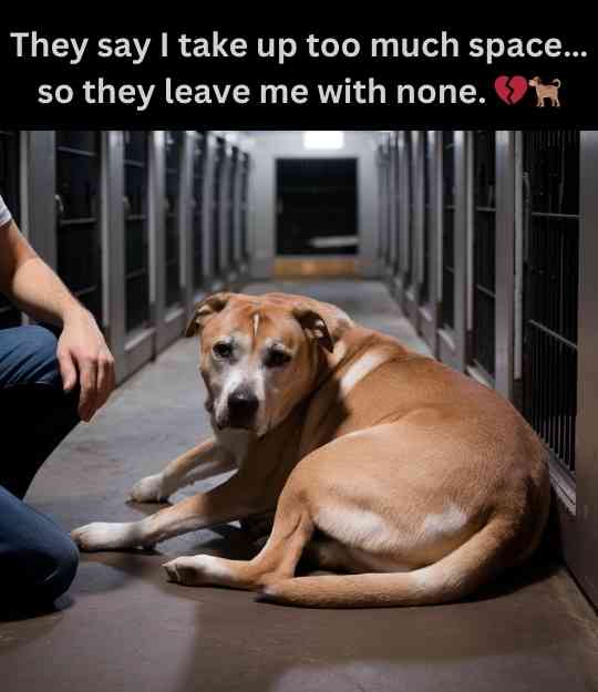 dog takes up too much space